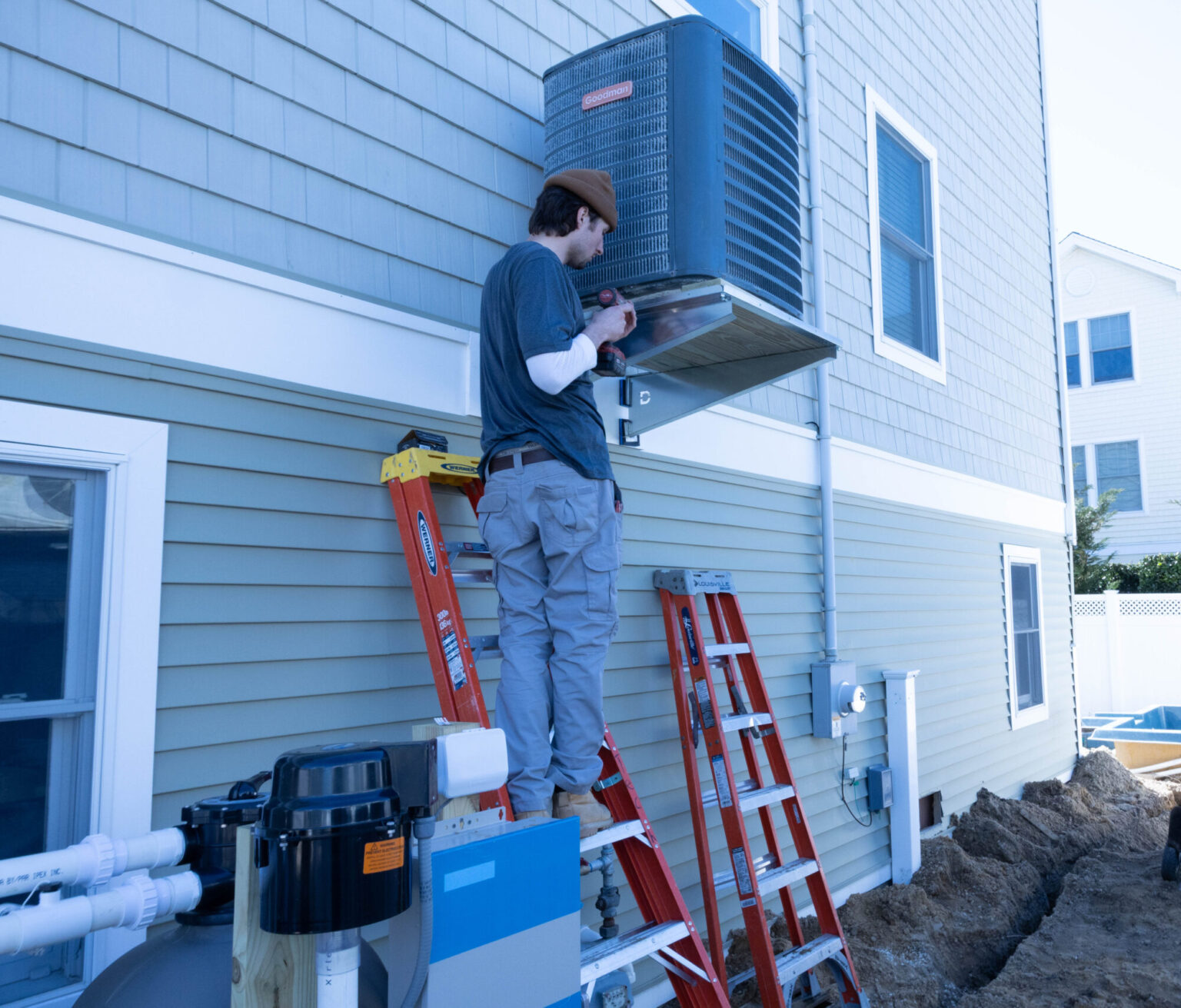 Air Tech's team providing expert HVAC services.
